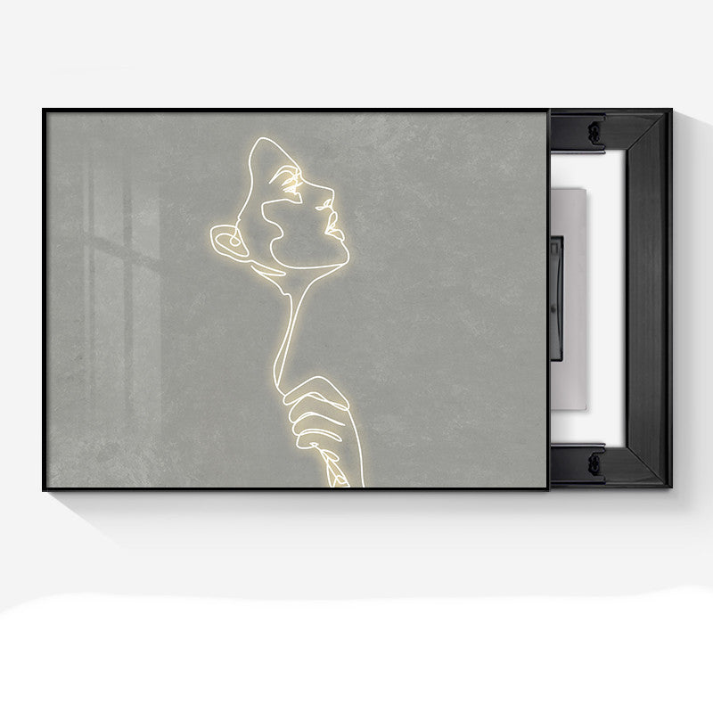 Abstrakte Linien Wandbild