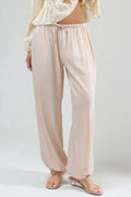 Freizeit-Hose mit weitem Bein – Reddish Brown – Ansicht 2