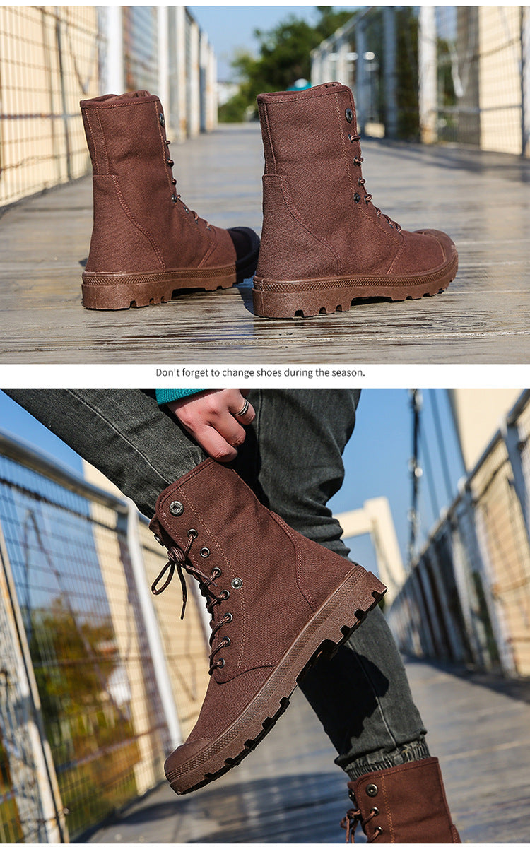 Platform High-top Canvas Sportschuhe