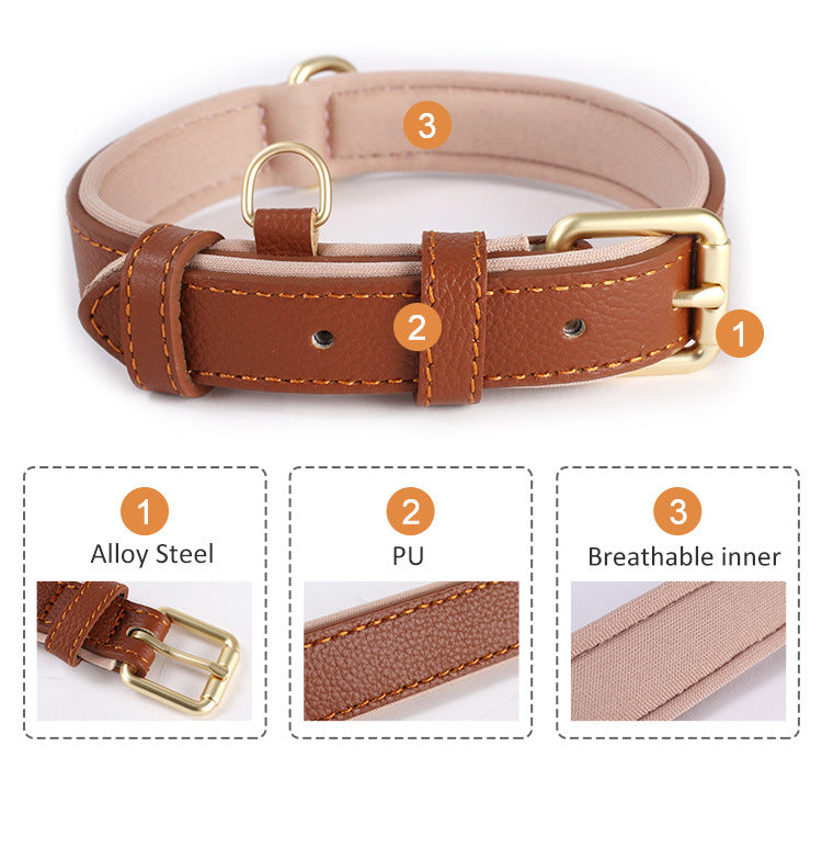 Hundehalsband Lychee-Muster, Anti-Strangulation – Bild 10 | LuxeStyle
