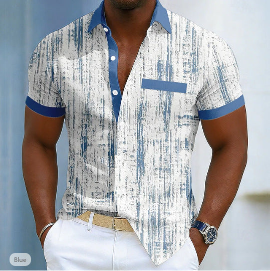 Kurzärmliges Polo-Shirt mit Blumenmuster – Bild 12 | LuxeStyle