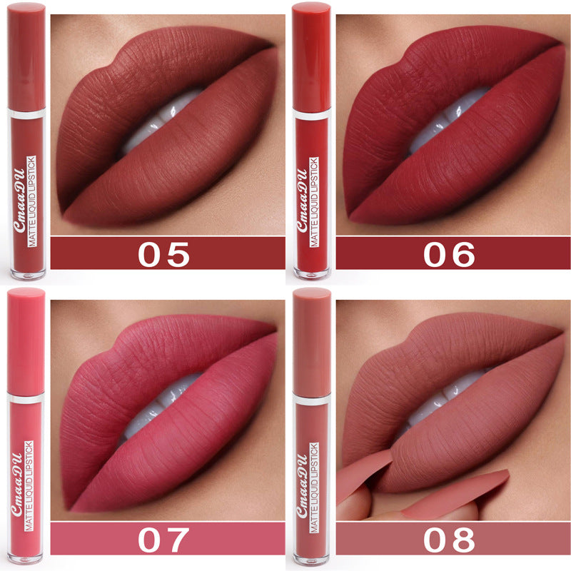 Wasserfeste Matte Lippenstifte 10er-Pack Hält länger