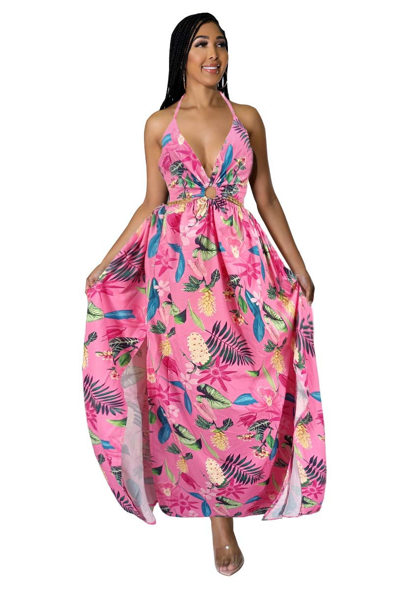 Damen Maxikleid mit Print – Bild 20 | LuxeStyle