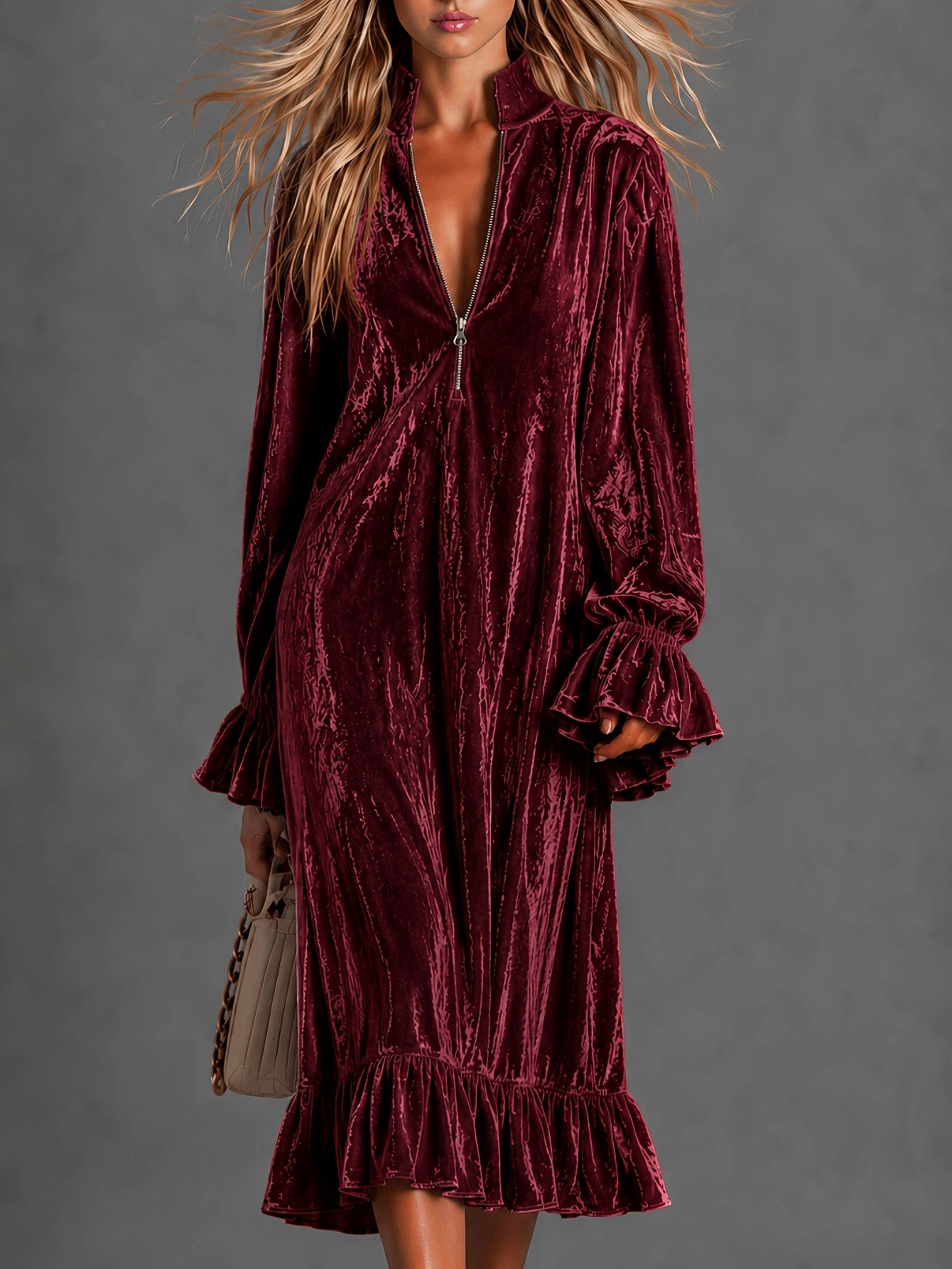 Polyester-Kleid