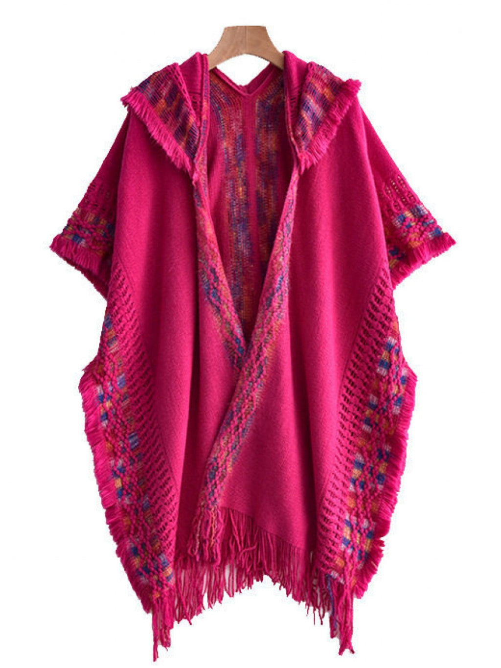 Gestrickter Kapuzen-Schal mit Quasten – Bild 8 | LuxeStyle
