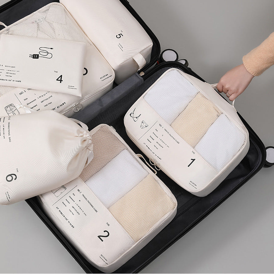 6-teiliges Reise-Organizer-Set mit Reissverschluss – Bild 3 | LuxeStyle