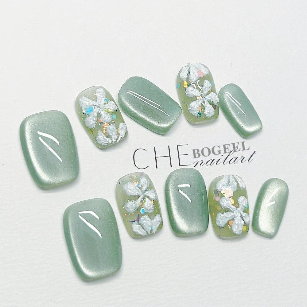 3D-Blumen Nagelaufkleber