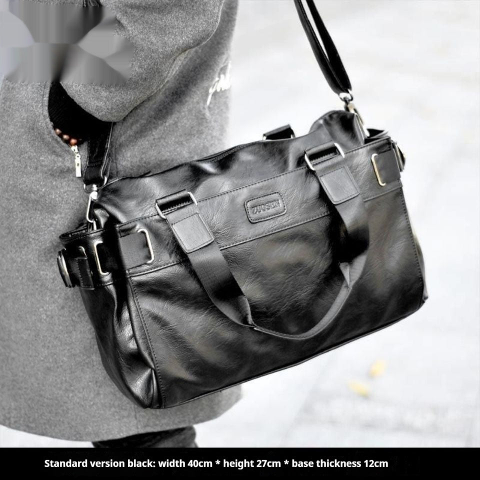 Leder Schultertasche für Herren