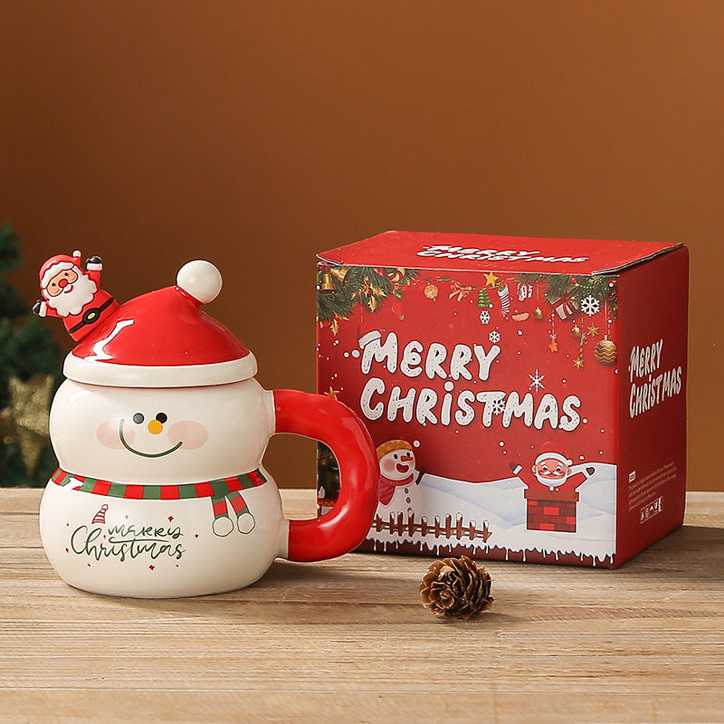 Weihnachts-Keramiktasse mit Schneemann-Motiv – Bild 7 | LuxeStyle