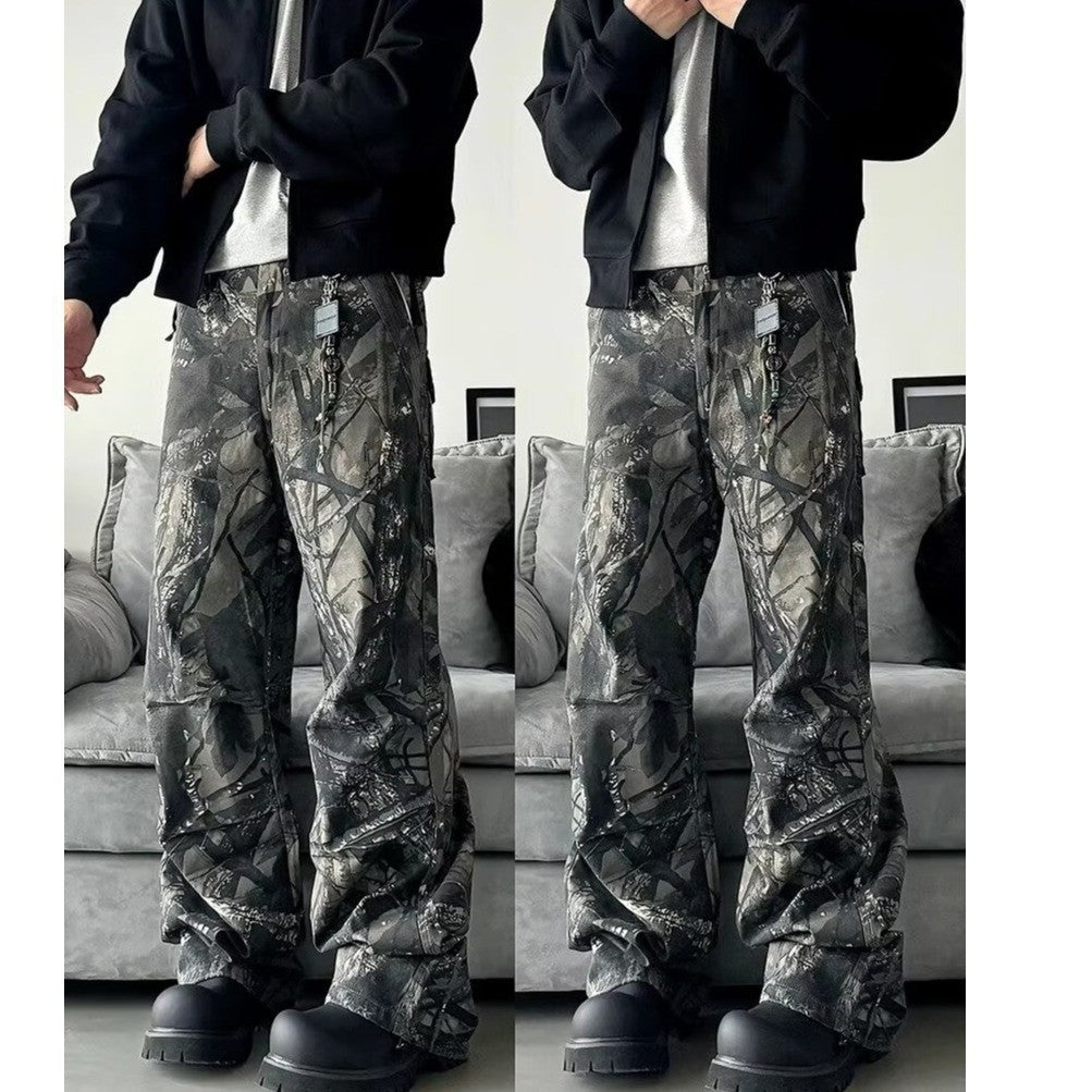 Branch Camouflage 3D-Denim Hose für Herren