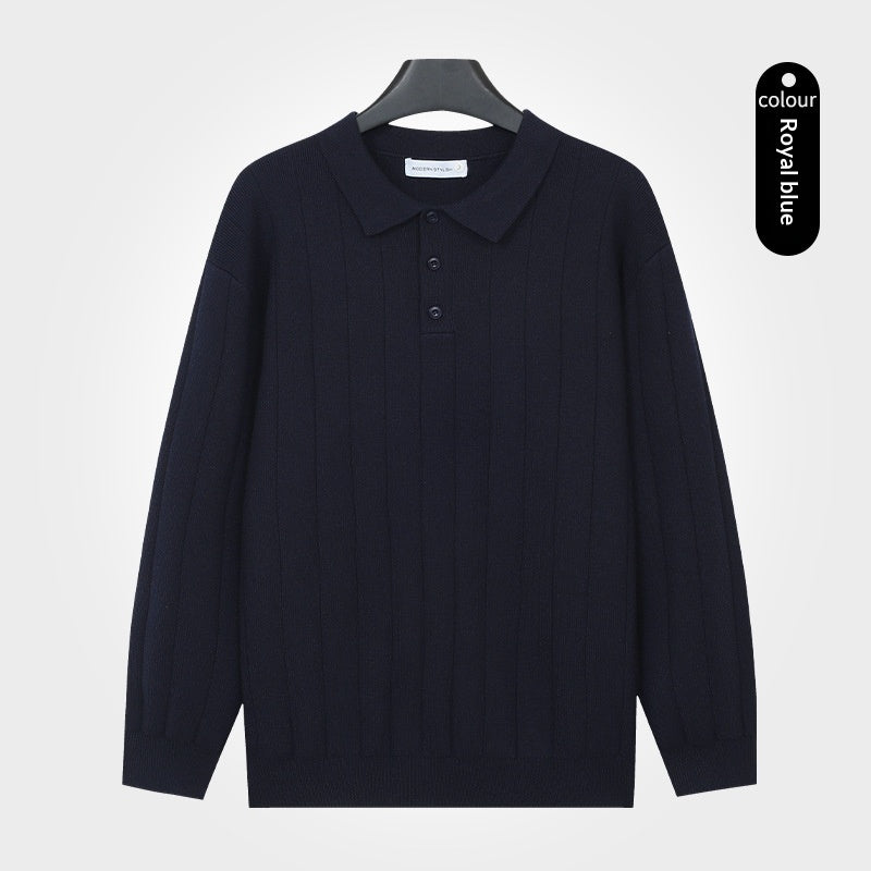 Herren Strickpullover mit langen Ärmeln – Bild 7 | LuxeStyle