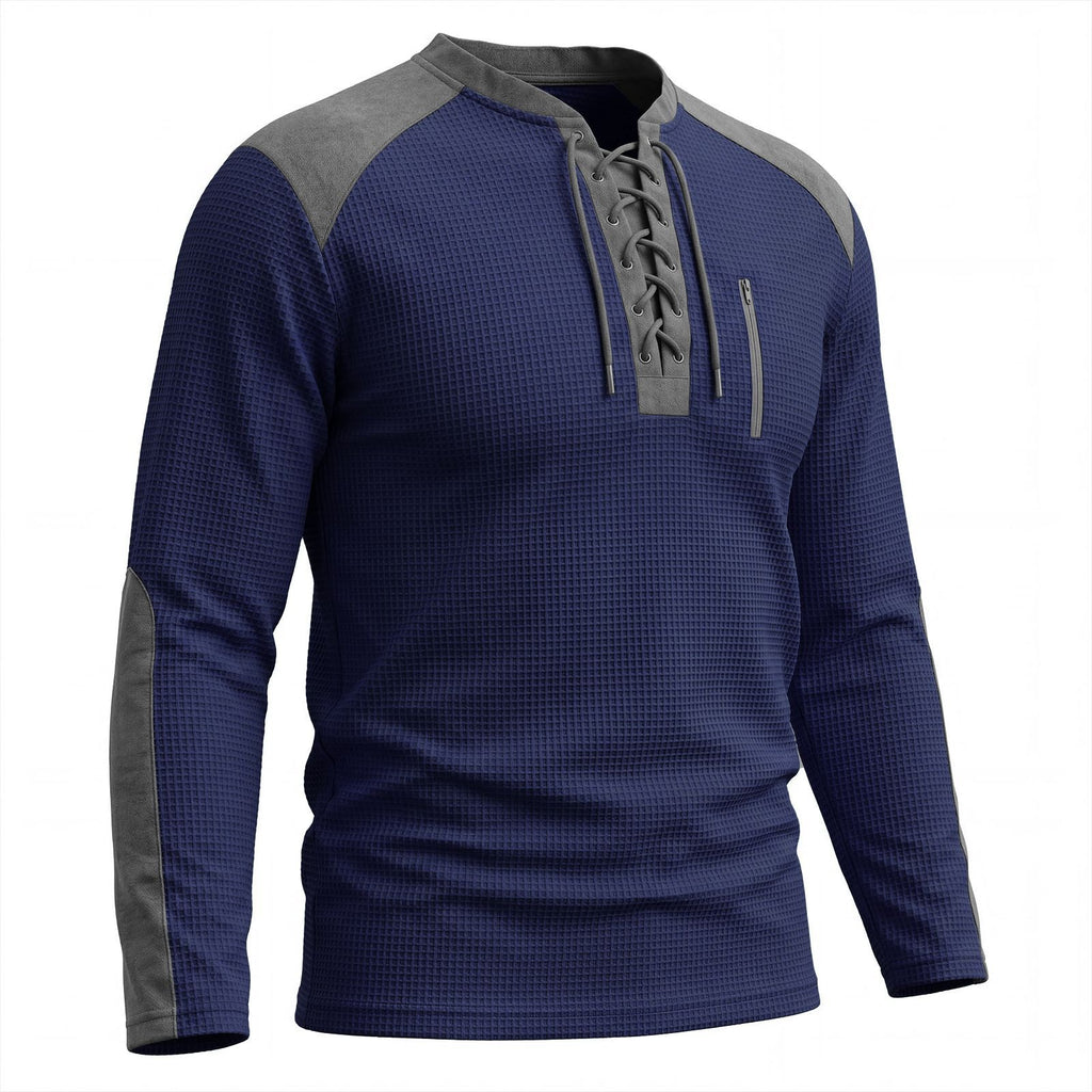 Color-Block Langarm Sports-Sweatshirt