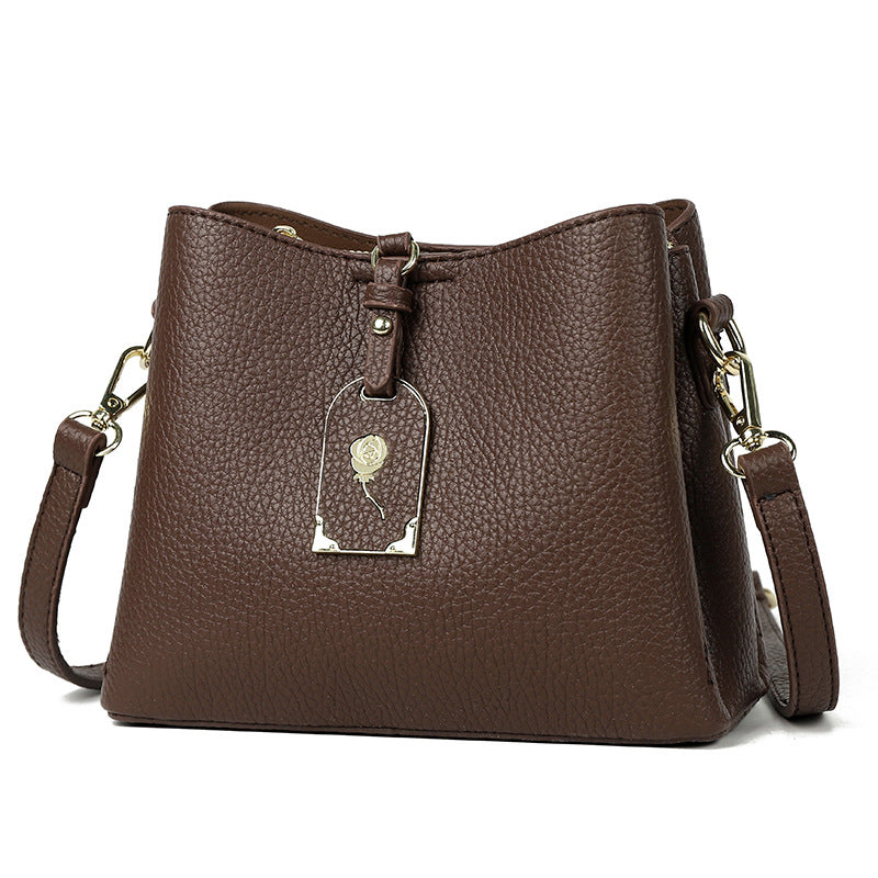 Schulter-Crossbody-Bag mit Textur