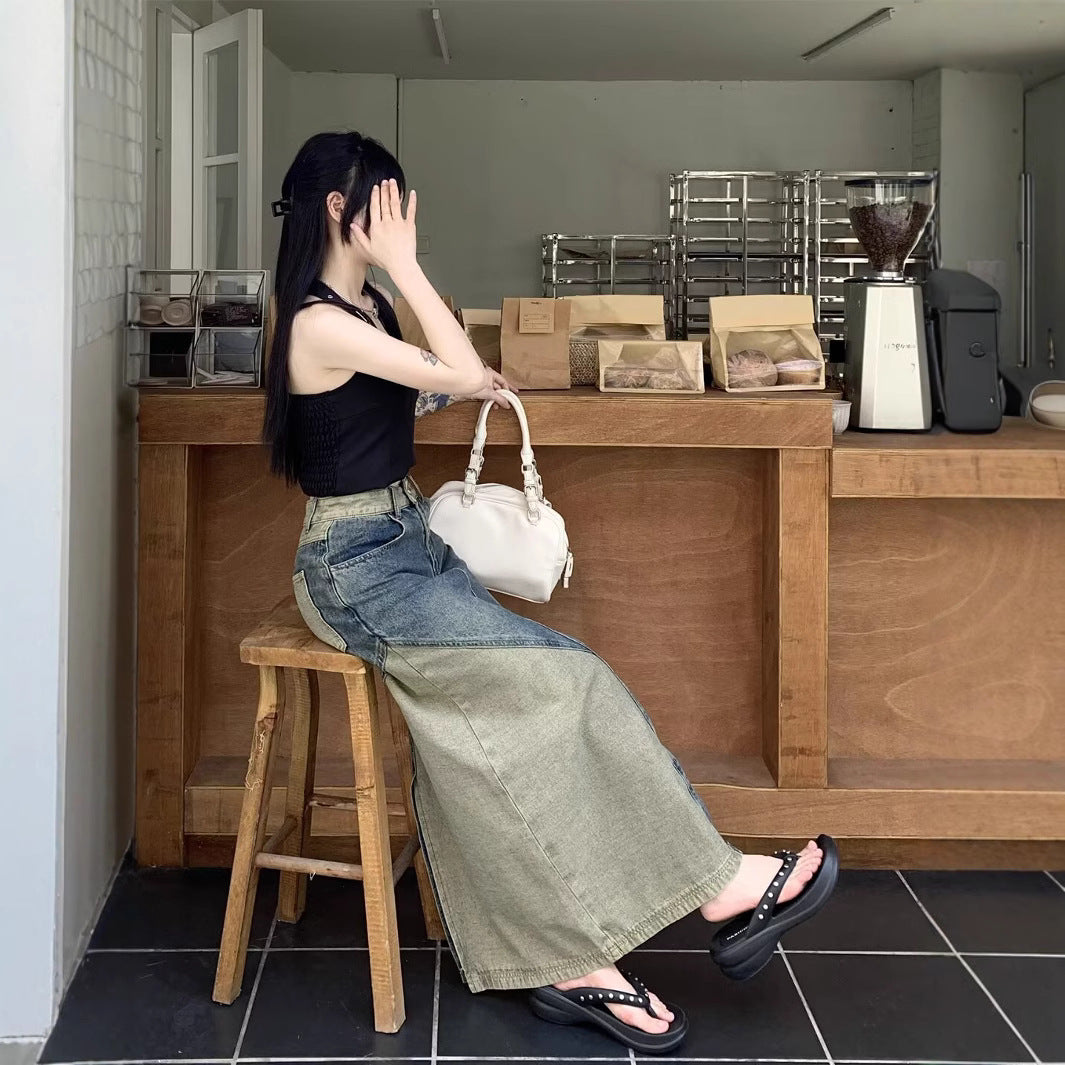 Vielseitiges Denim Etuikleid mit A-Linie – Bild 5 | LuxeStyle