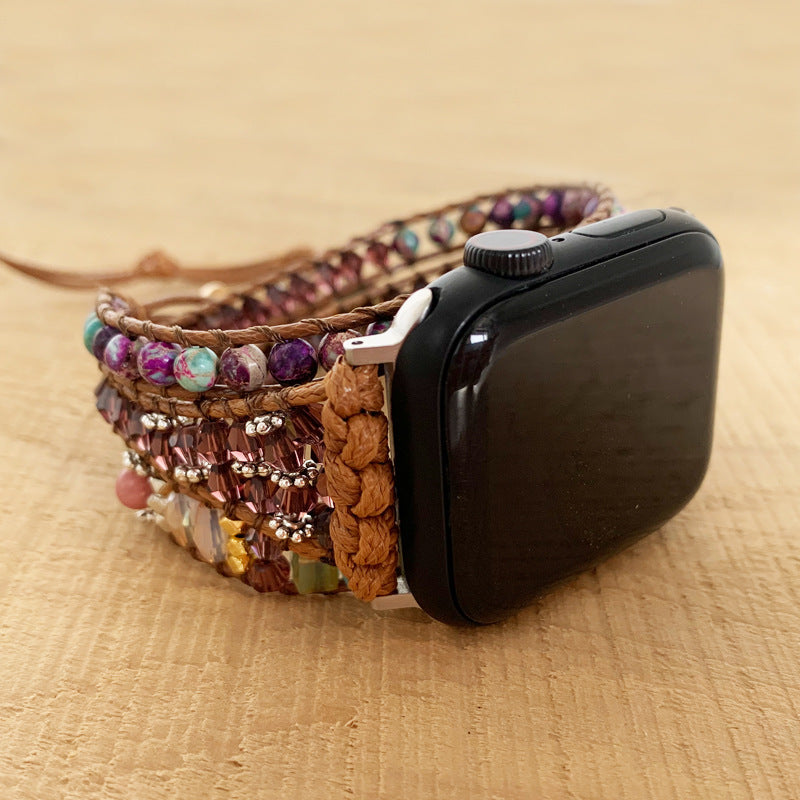 Boho-Armband für Apple Watch mit Natursteinen – Bild 2 | LuxeStyle