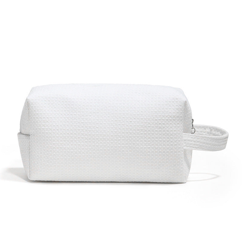 Make-up Tasche aus Baumwoll-Waffelstoff – Bild 6 | LuxeStyle