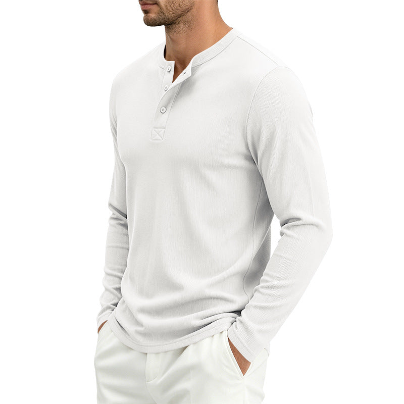 Herren Langarmshirt, gerippt