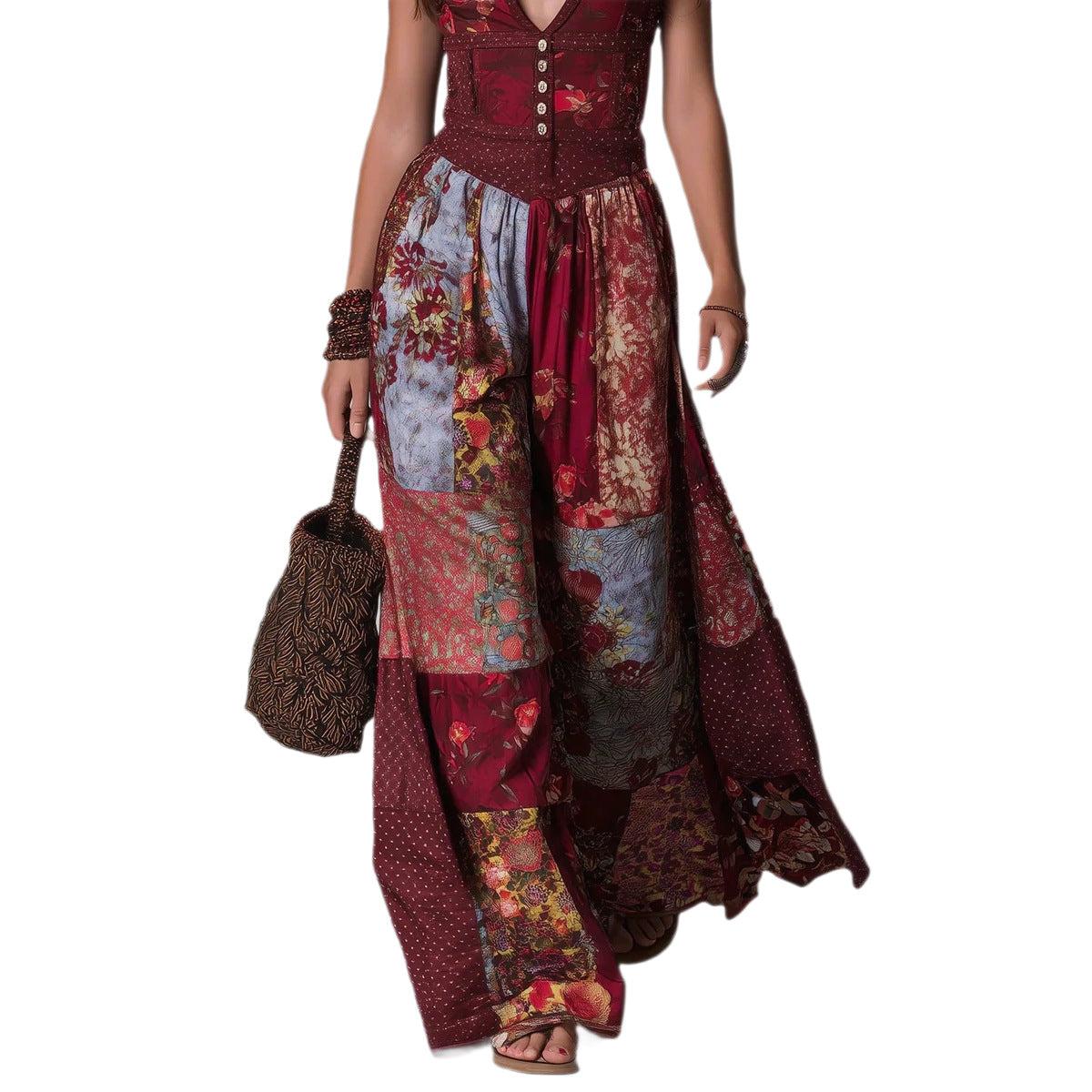 Elegantes V-Neck Kleid mit Raffungen – Bild 4 | LuxeStyle