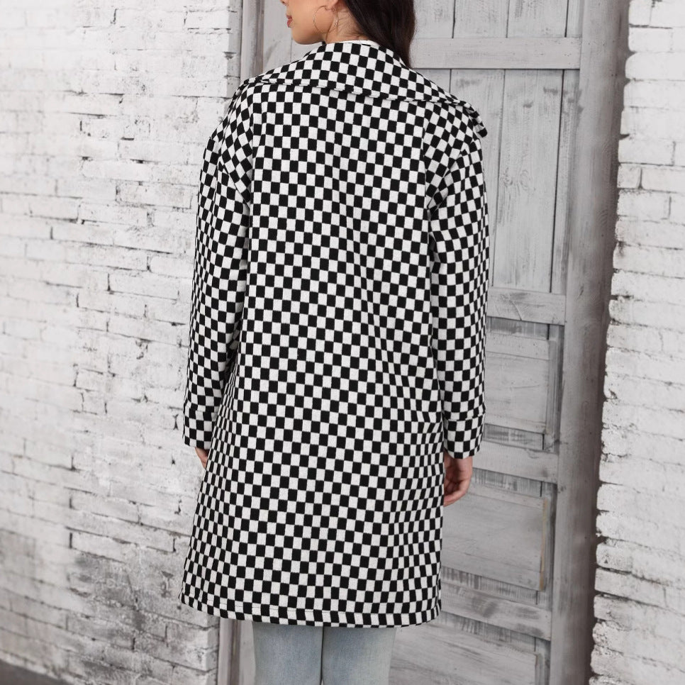 Damen-Cardigan mit Karomuster – Bild 6 | LuxeStyle