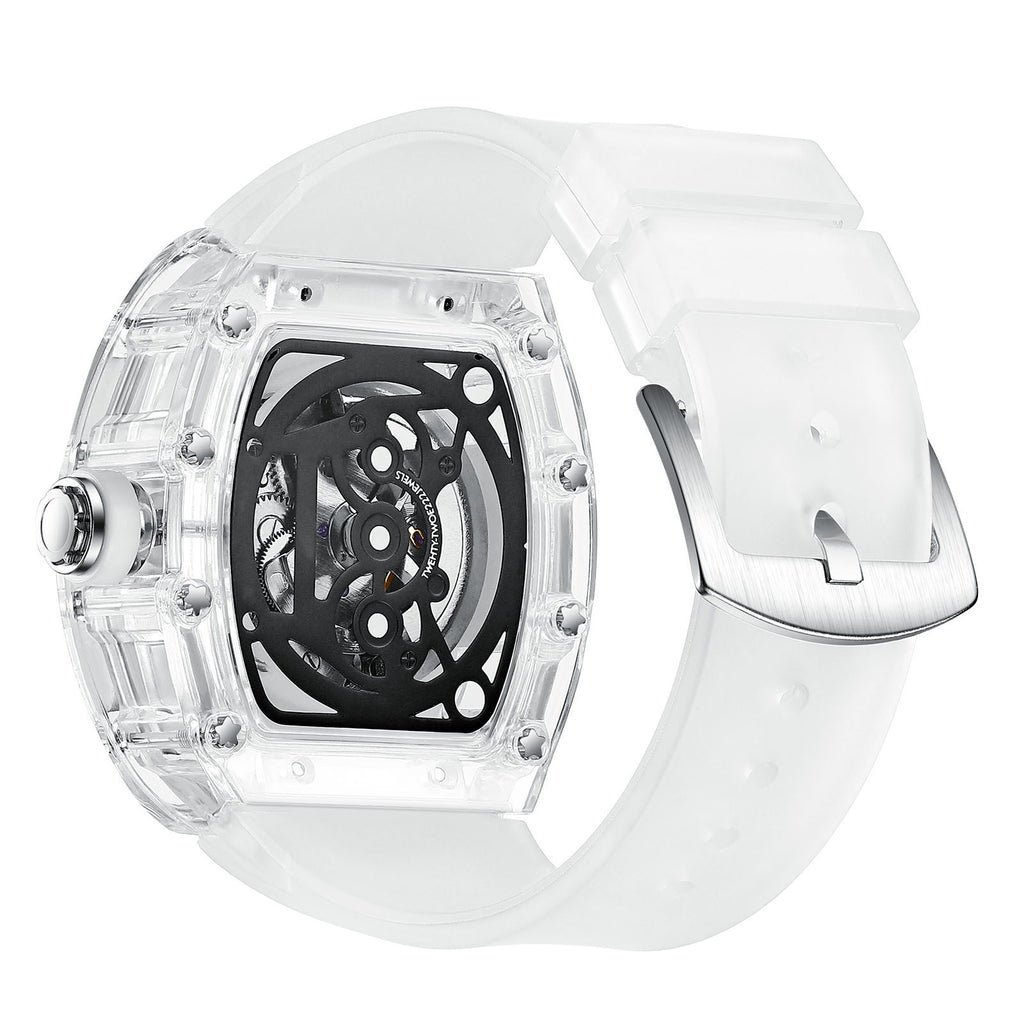 Mechanische Herrenuhr mit Silikonarmband – Bild 3 | LuxeStyle