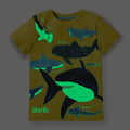 Leuchtendes Hai-T-Shirt für Kinder