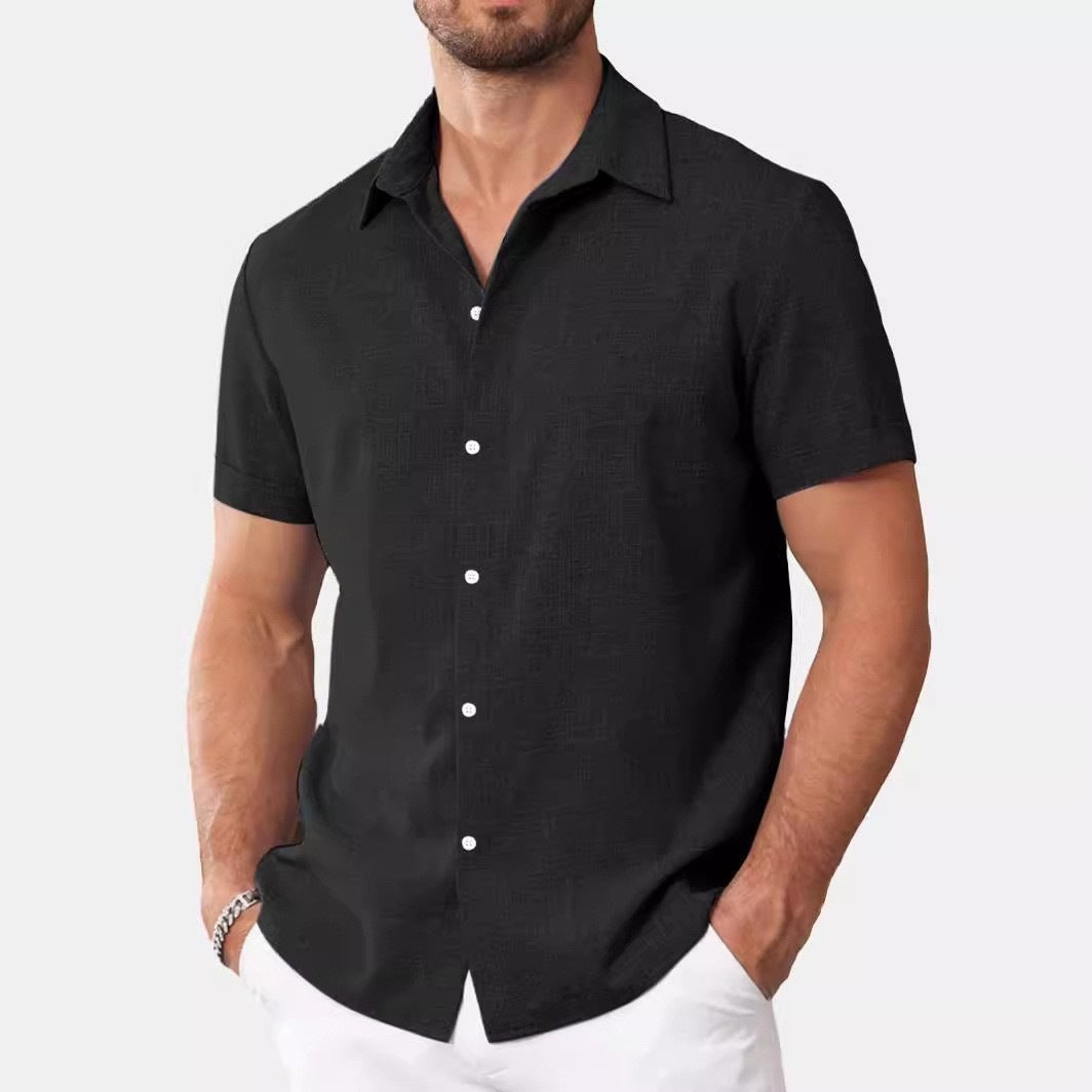 Herren Kurzarmhemd mit Print