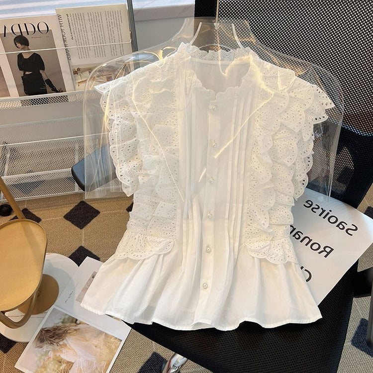Elegantes Off-Shoulder Spitzen-Top mit Taillierung – Bild 4 | LuxeStyle