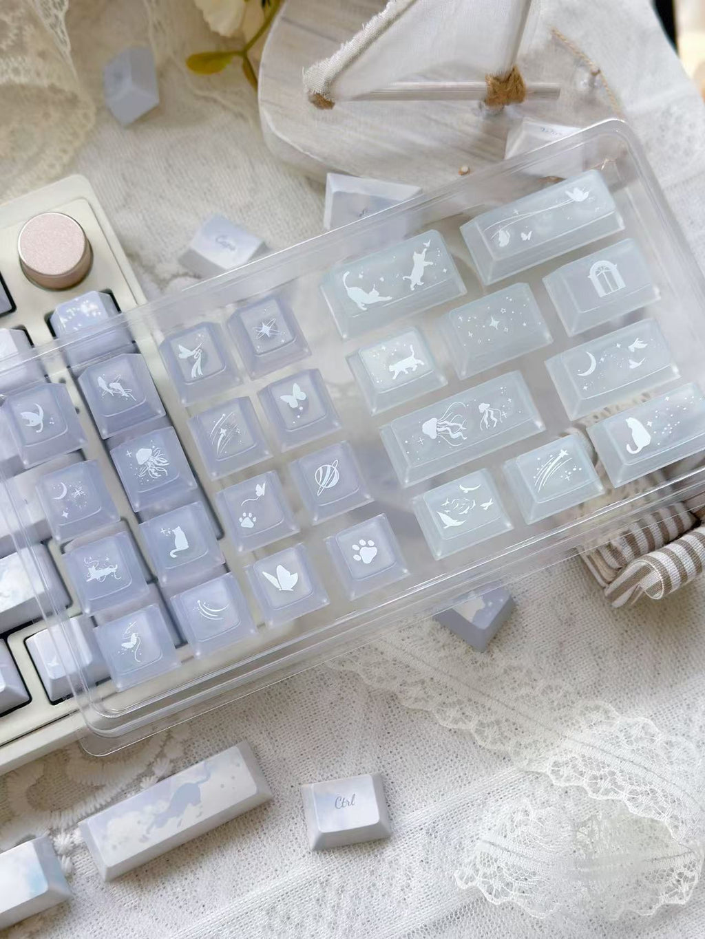 PC Fog-Transparent Tastenkappen – Ansicht 4