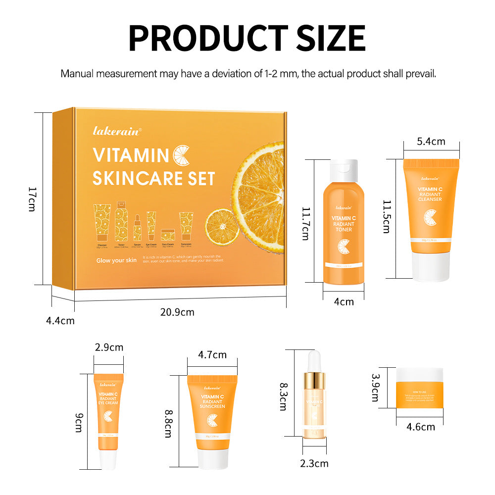 Lakerain Vitamin C Gesichtspflege-Set (6-teilig) – Bild 3 | LuxeStyle