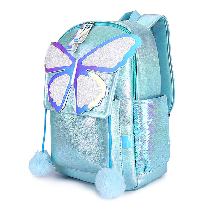 Glitzer-Schmetterling Rucksack für Damen – Bild 11 | LuxeStyle