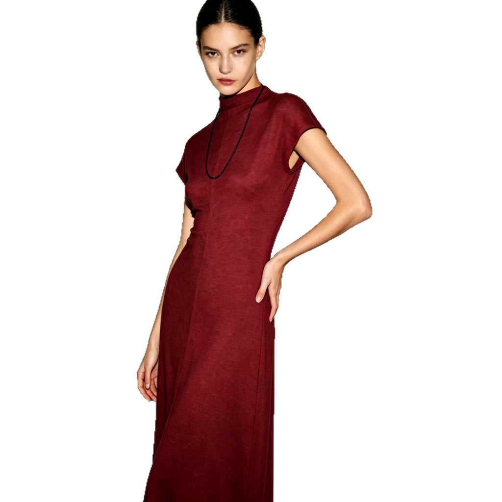 Retro-Kleid mit halbem Hals