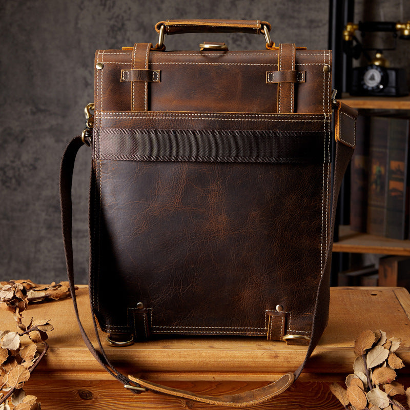 Rucksack aus echtem Rindsleder