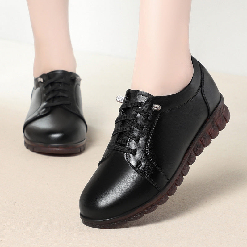 Damen Leder Slipper mit weicher Sohle