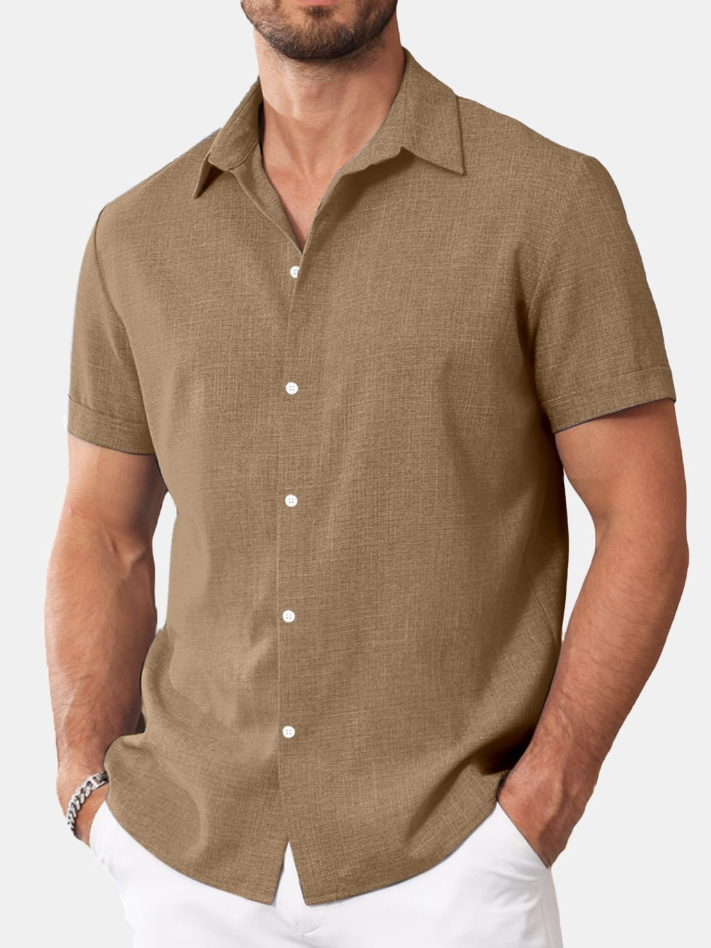 Herren Kurzarmhemd mit Print