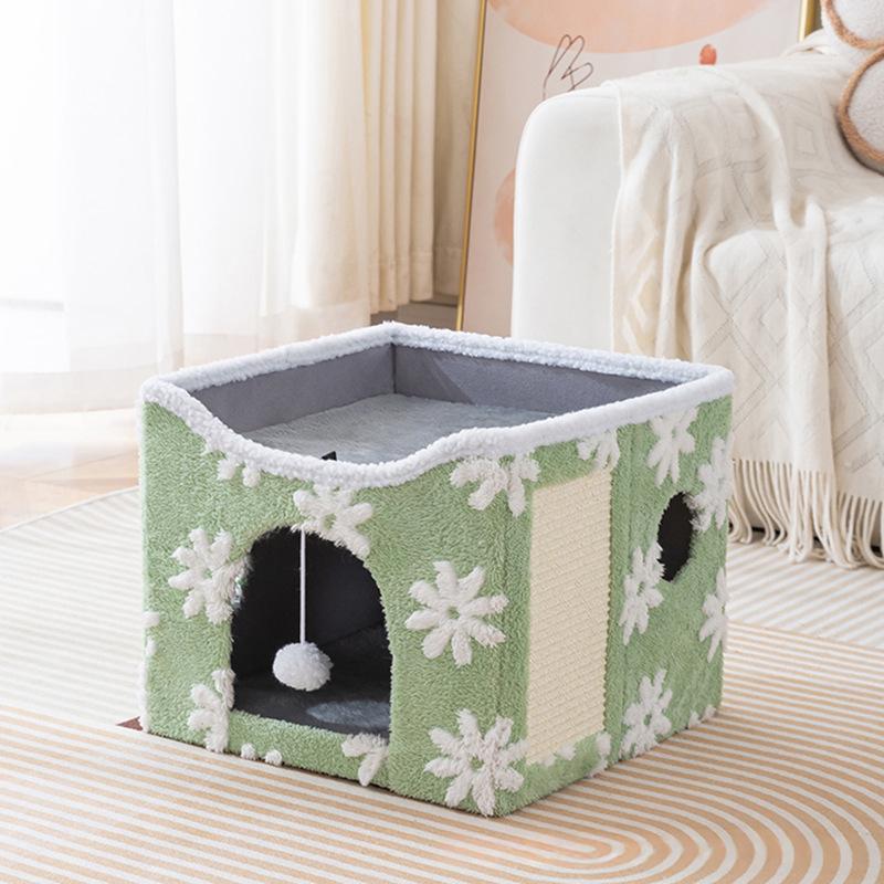 Faltbares Katzenbett mit Plüsch – Bild 15 | LuxeStyle