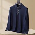 Herren Langarm-Polohemd aus Baumwolle – Bild 9 | LuxeStyle
