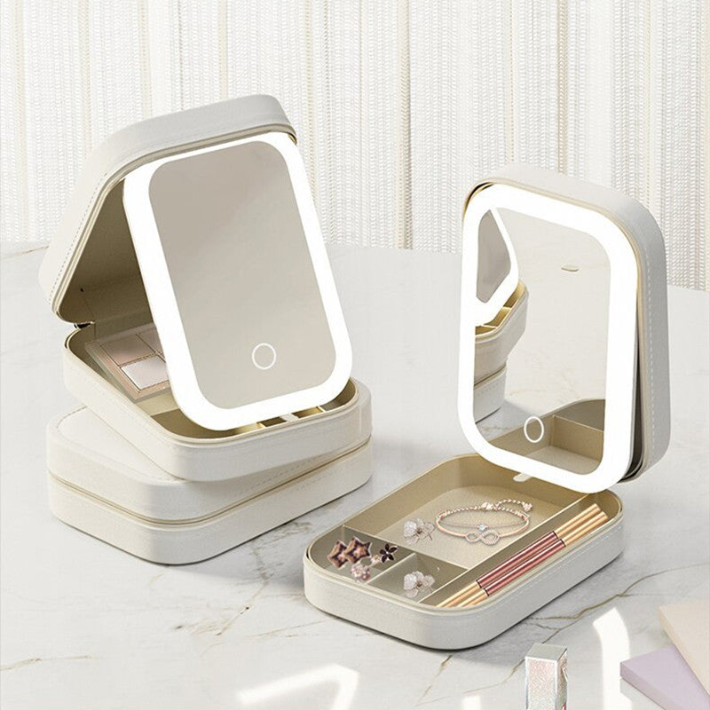 LED-Schminkbox mit Lichtspiegel