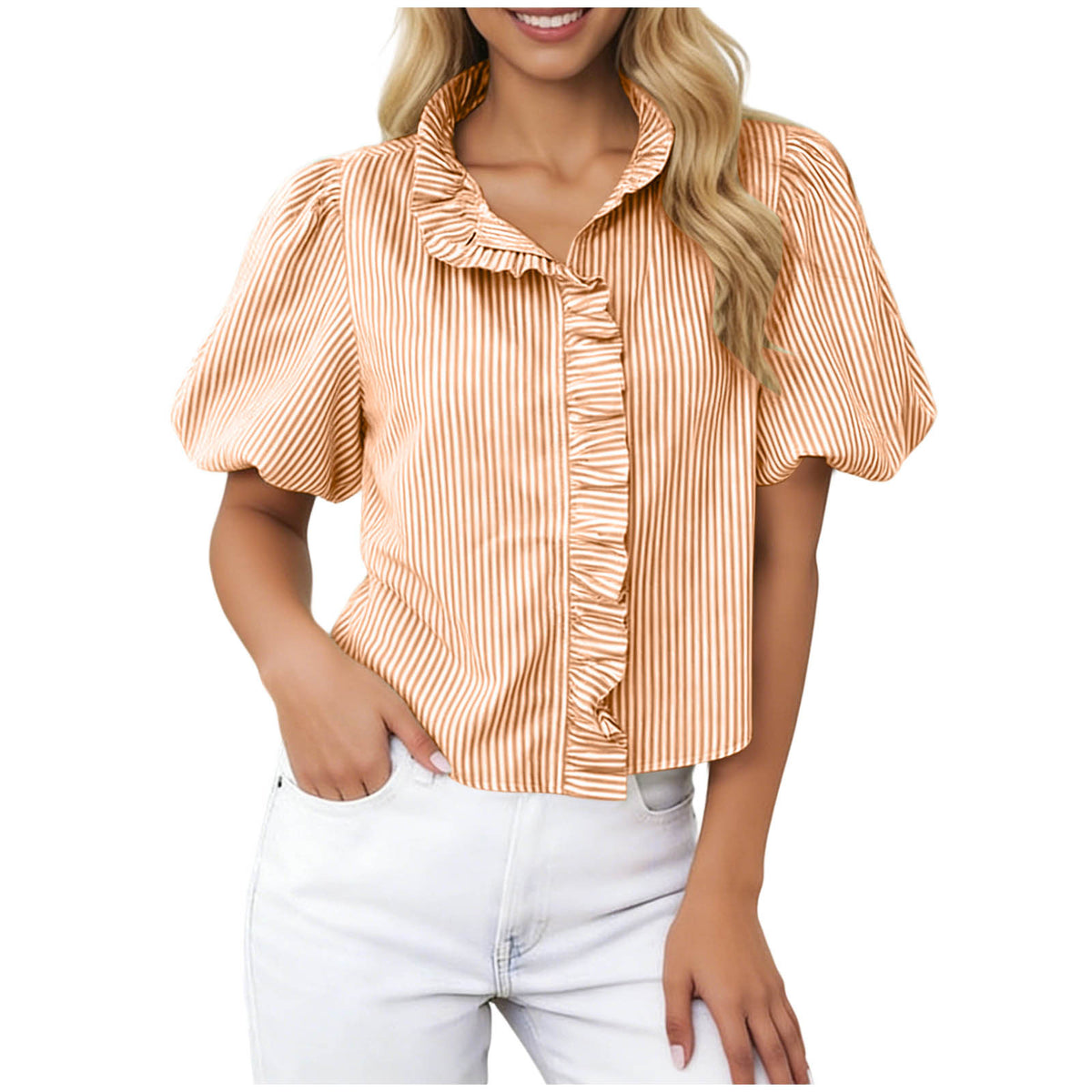 Blauer Casual-Shirt – Bild 8 | LuxeStyle
