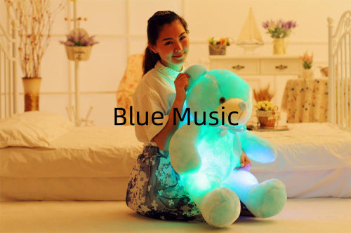 LED-Leucht-Teddybär Plüsch Rosa
