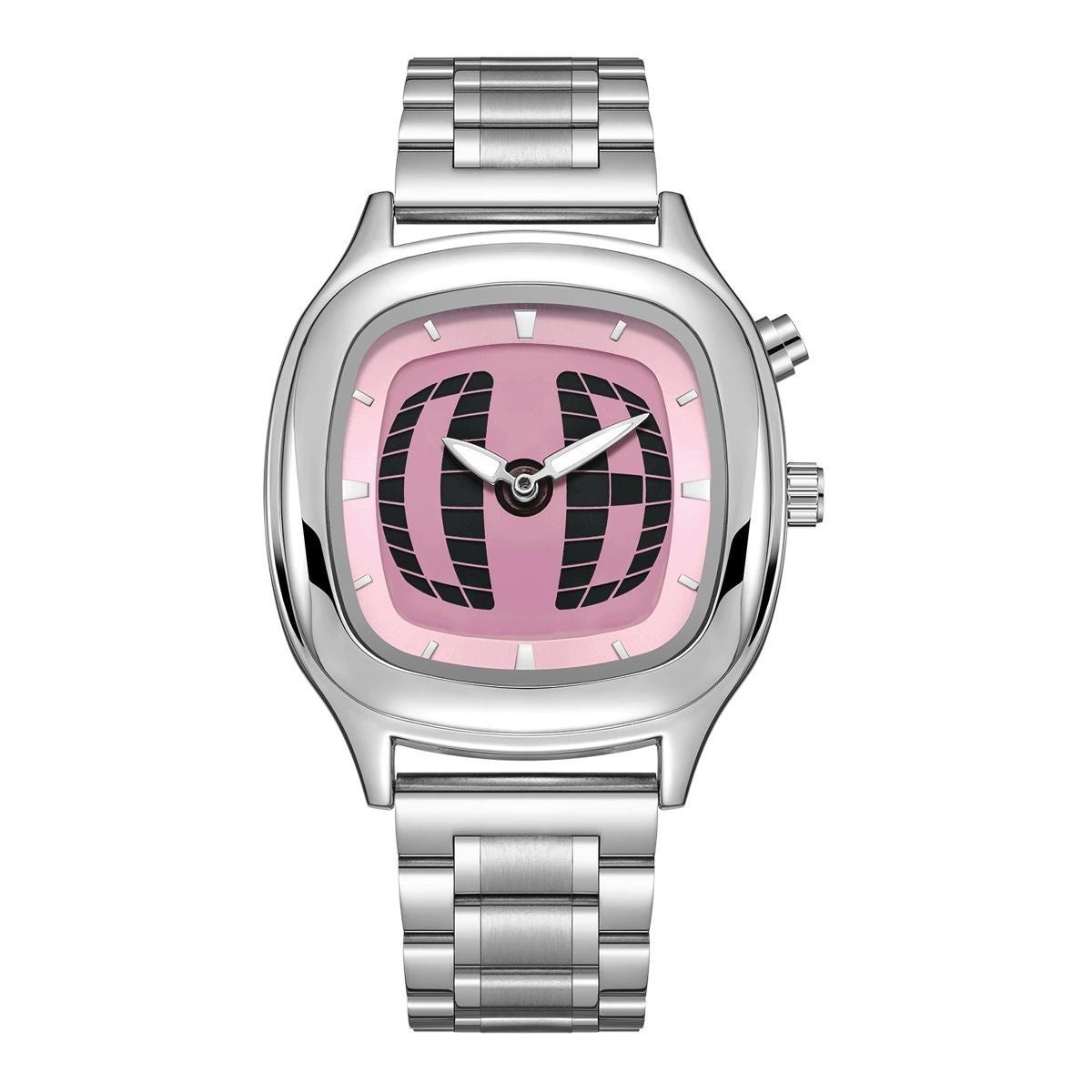 Retro-Armbanduhr Edelstahl