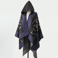 Damen-Cape mit Ethno-Muster und Wärme-Funktion · 130 × 150 cm – Bild 1 | LuxeStyle
