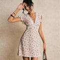 Romantisches Blumenkleid mit Spitze – Bild 7 | LuxeStyle