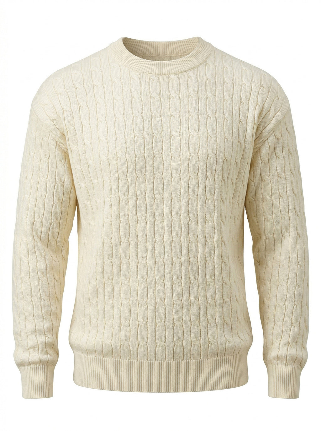 Herren Retro Strickpullover Einfarbig