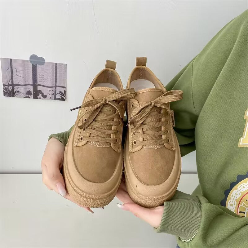 Chunky Freizeitschuhe mit Schnürung