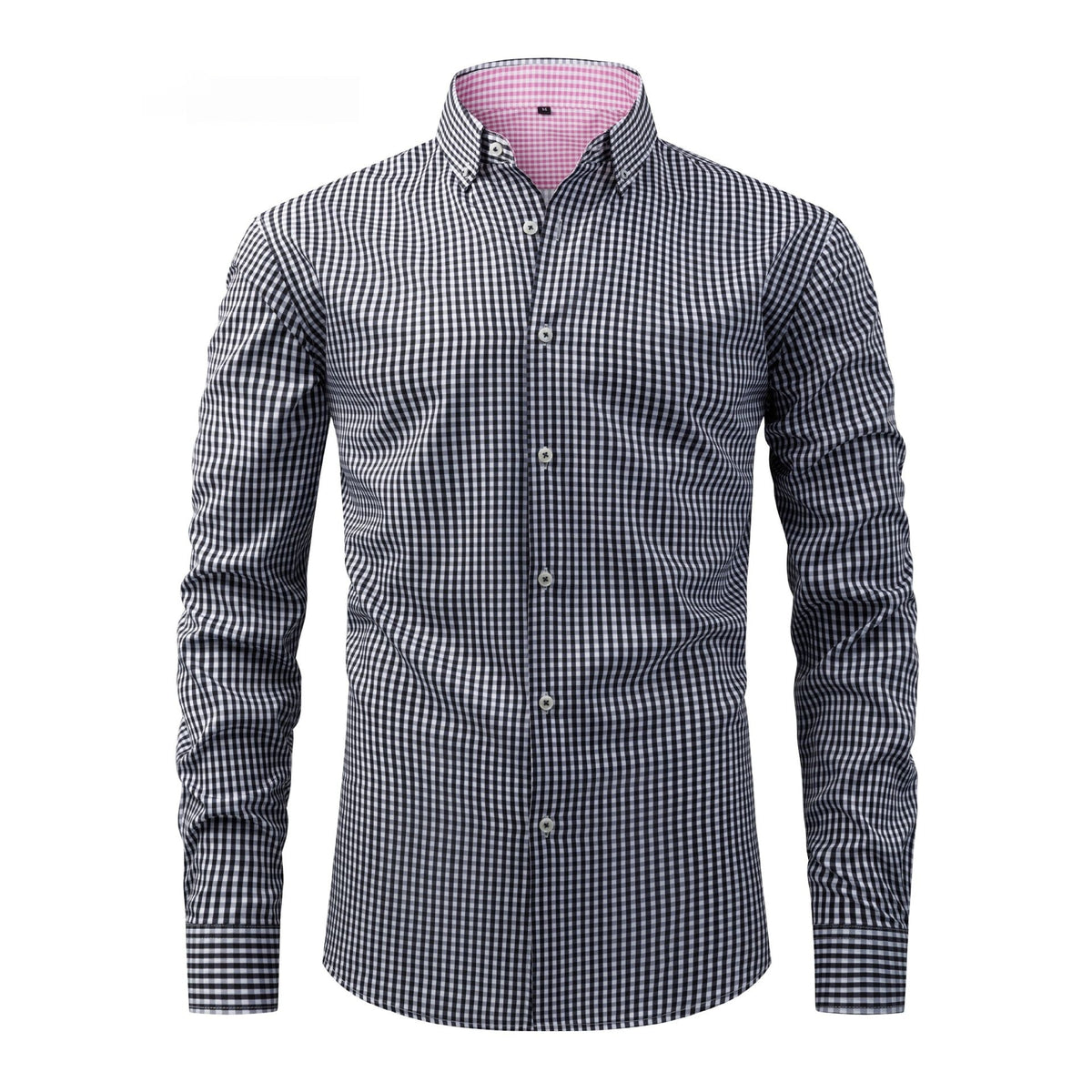 Herren Langarmhemd mit Stretch und Digitaldruck – Bild 3 | LuxeStyle