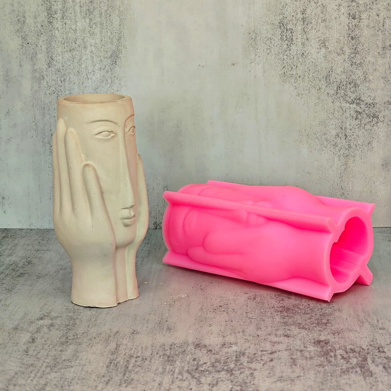Gesichts-Vase Silikonform – Abstrakte Kunst – Bild 3 | LuxeStyle