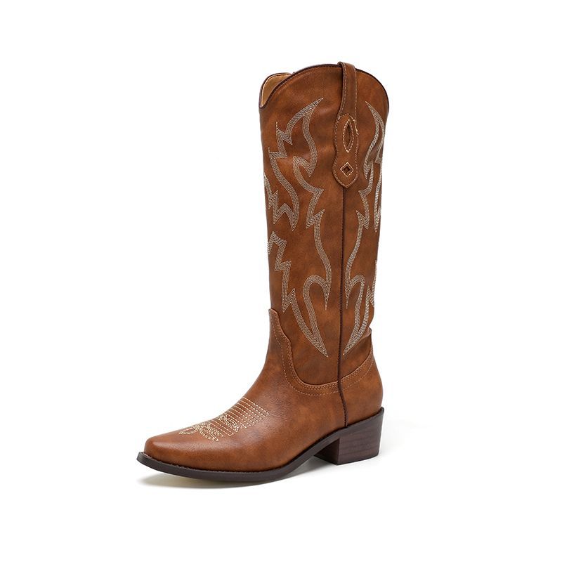 Western-Stiefel mit Stickerei