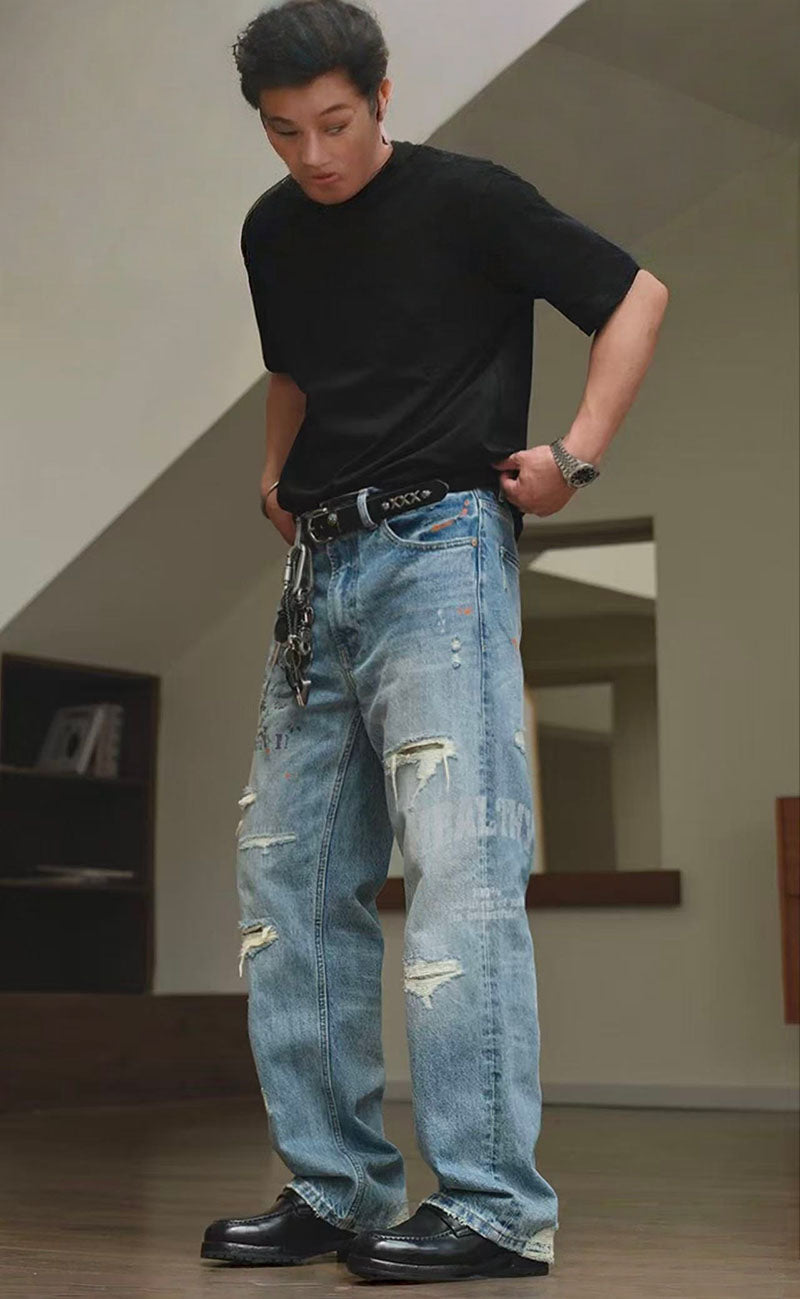 Gerade Herren-Hosen ohne Stretch