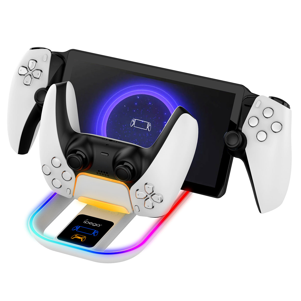 Ladestation für PS5 Portal & Controller mit RGB