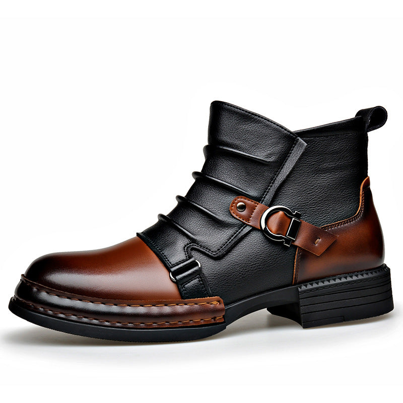 Herren Retro Thermostiefel mit Reissverschluss